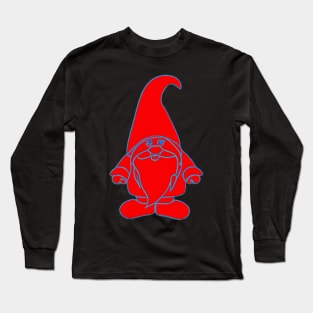 Red Neon Gnome Long Sleeve T-Shirt